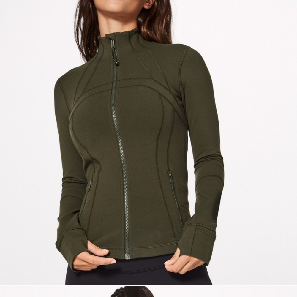 Lululemon NWT define jacket size dark olive